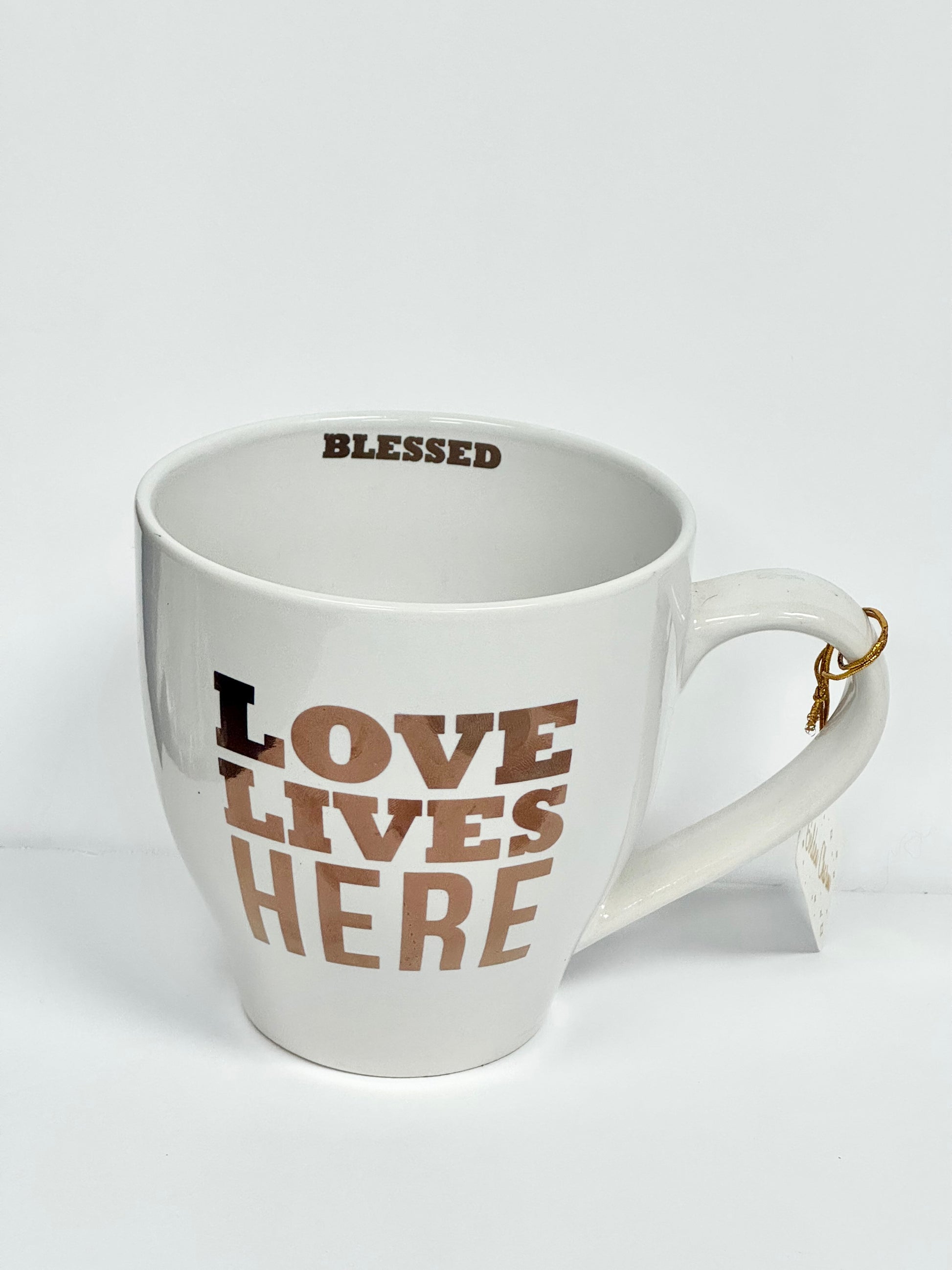 Love Lives Here Ceramic Mug