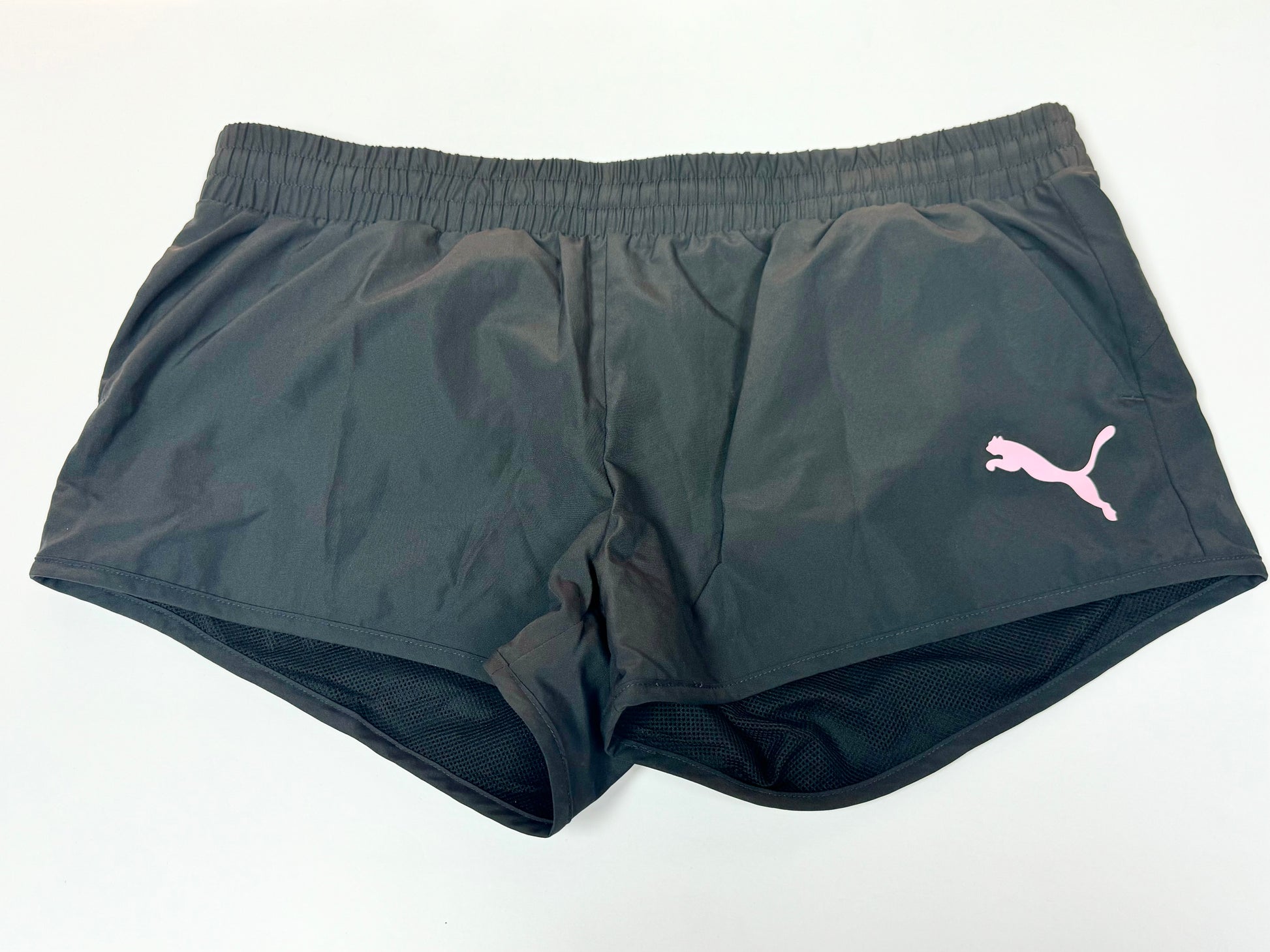 Puma Women's Running Shorts – Black (Size L/G)
