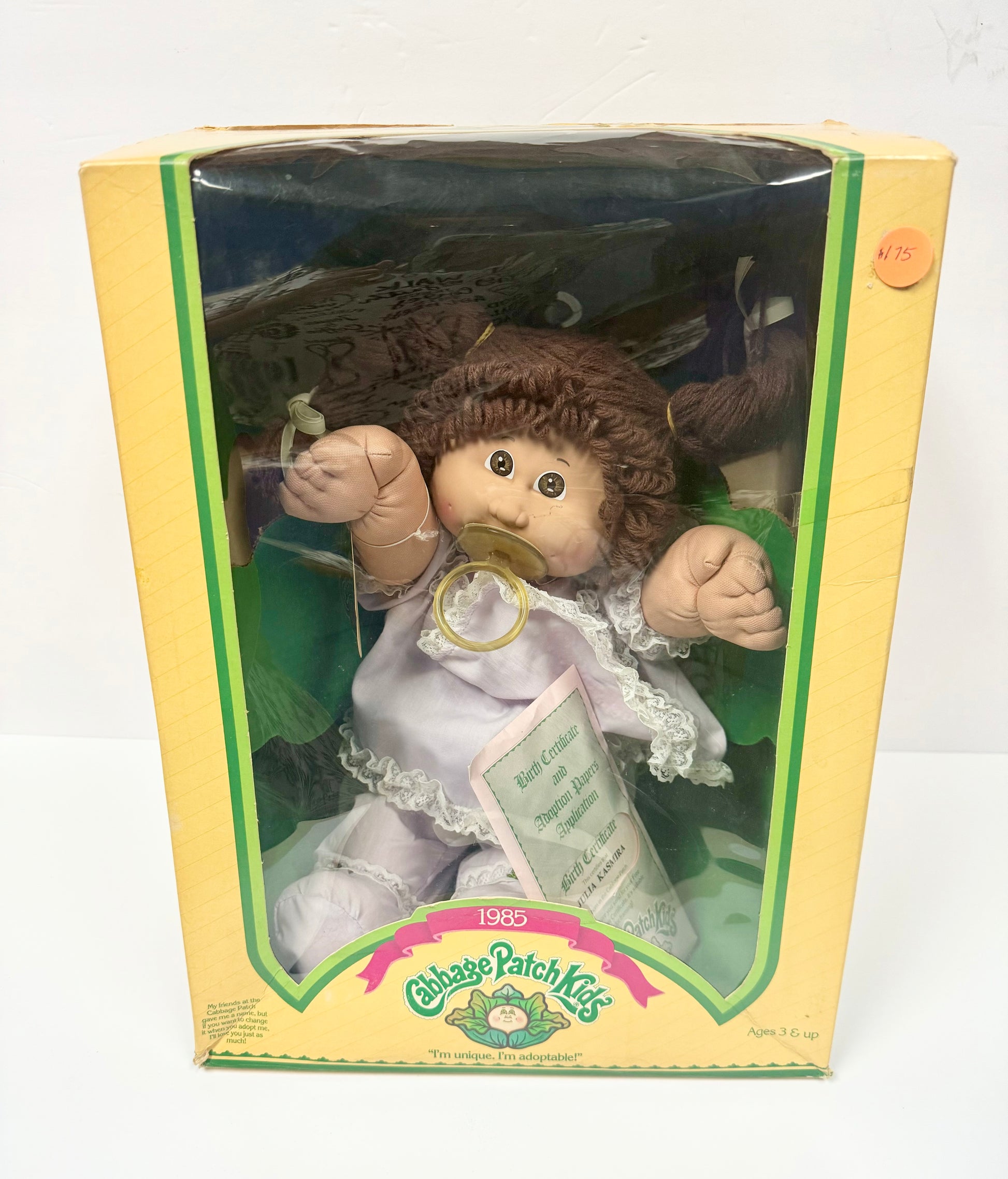 1985 Cabbage Patch Kids Doll – Original Box with Birth Certificate