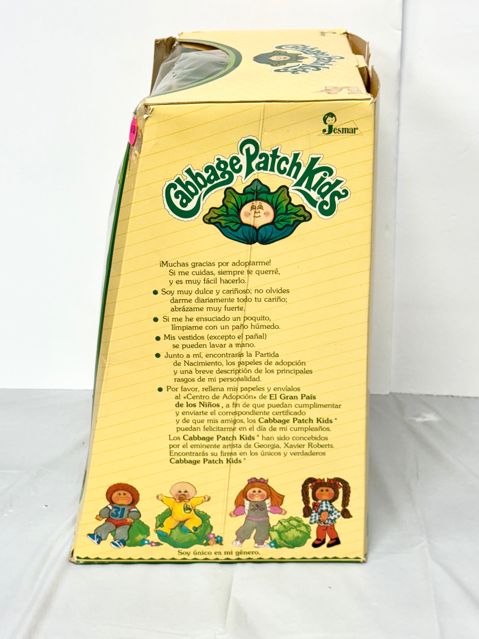 Vintage Cabbage Patch Kids Girl Doll in Original Box – 1984 Jesmar Edition (Pigtails)