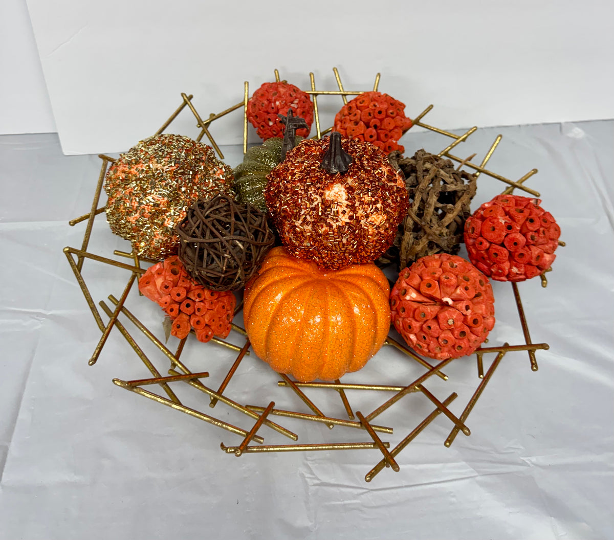 Autumn Harvest Decorative Centerpiece Bowl