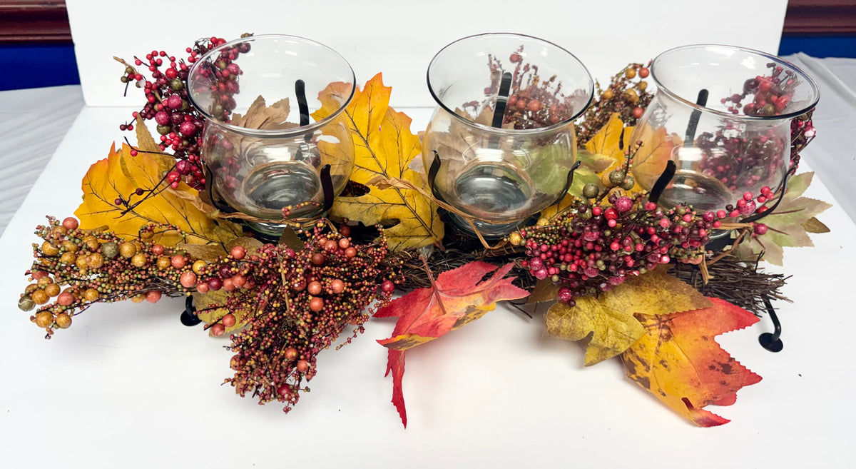 Autumn Candle Centerpiece