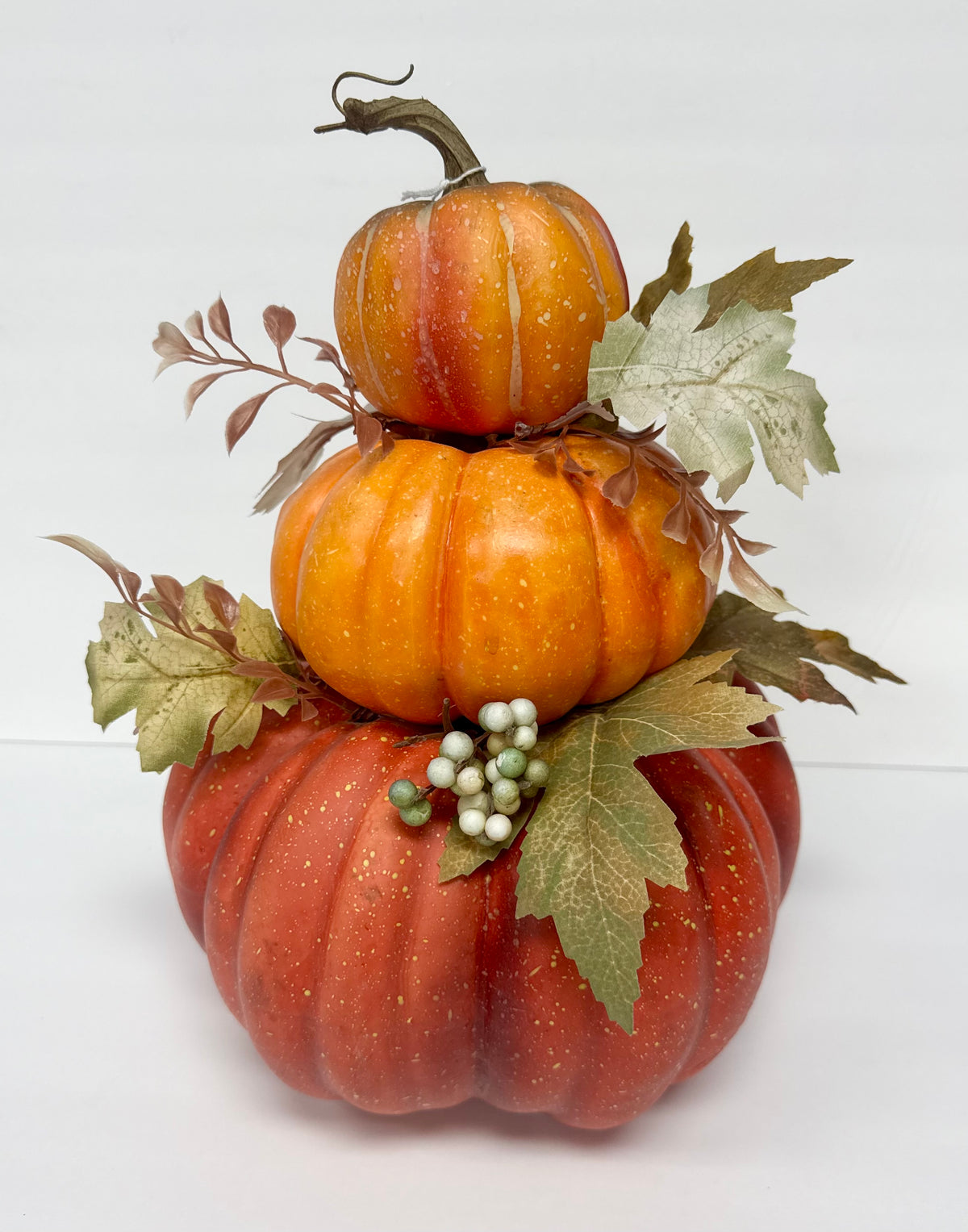 Three-tier Stacked Pumpkin Decoration